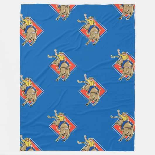 Bull Rider Fleecedecke (Vorderseite)