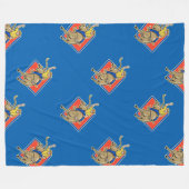 Bull Rider Fleecedecke (Vorderseite (Horizontal))