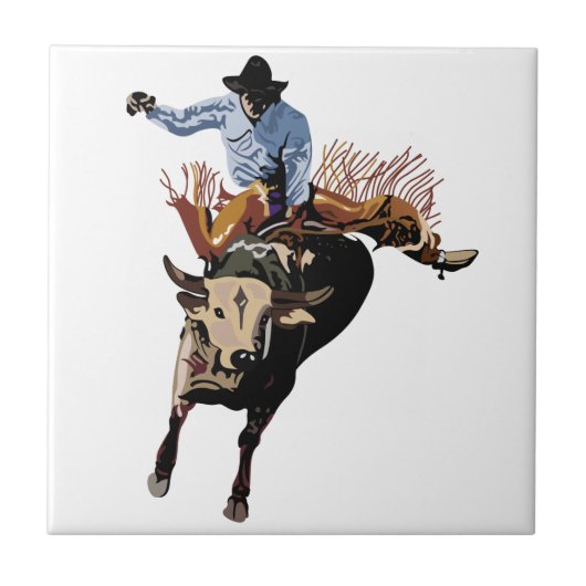 Bull Rider Fliese (Vorderseite)
