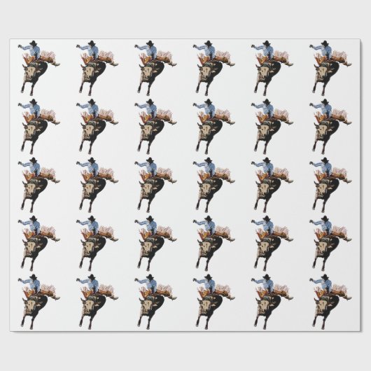 Bull Rider Geschenkpapier (Flach)