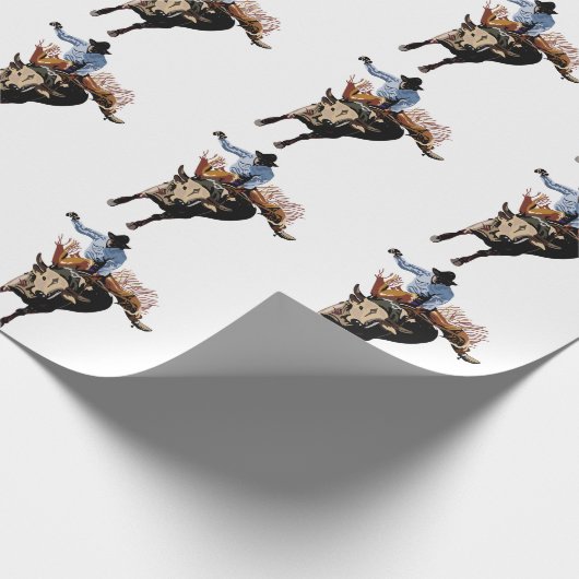 Bull Rider Geschenkpapier (Ecke)