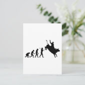 Bull Rider Postkarte (Stehend Vorderseite)