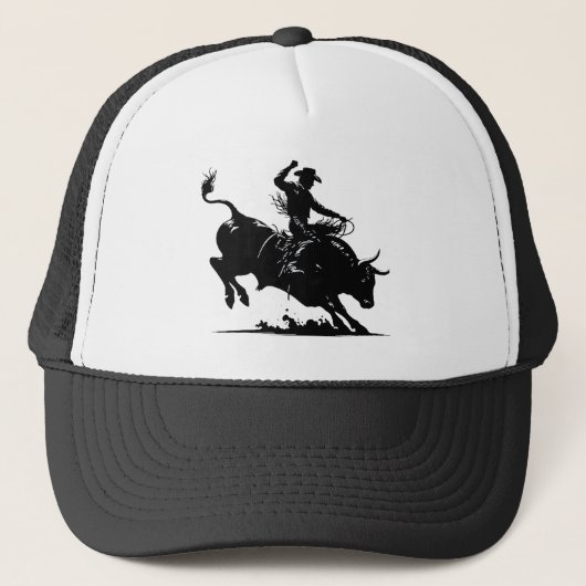 Bull Rider Rodeo Truckerkappe (Vorderseite)