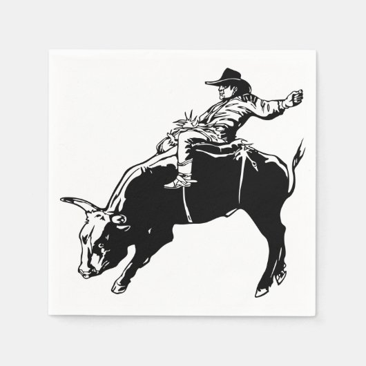 Bull Rider Serviette (Vorderseite)