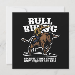 Bull Rider Sport Cowboy Rodeo Country Geschenk Einladung