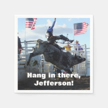 Bull Rider und Bucking Bull Rodeo