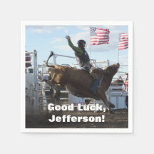 Bull Rider und Bucking Bull Rodeo