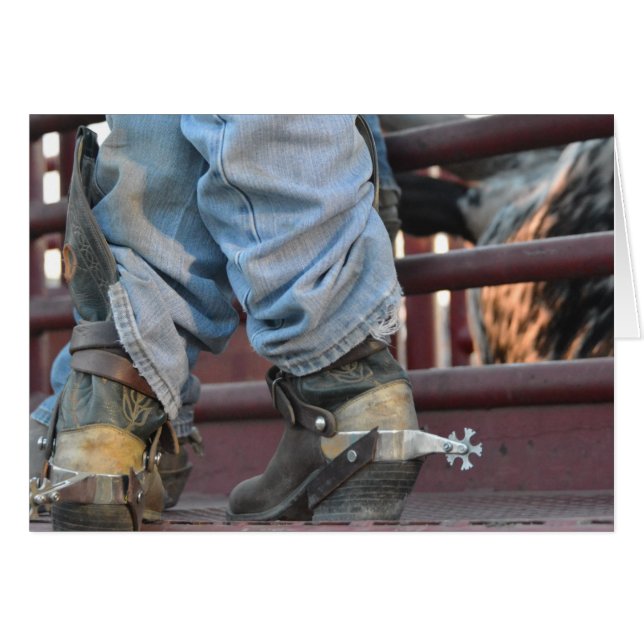 Bull Rider und Bull Western Card (Vorderseite (Horizontal))