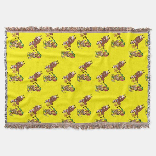 Bull Rider und Rodeo Clown Decke (Vorderseite)