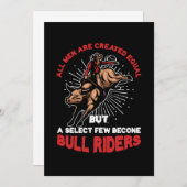 Bull Riders Cowboys reiten Country Rodeo Geschenk Einladung (Vorne/Hinten)
