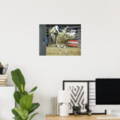Bull Riding Action Poster (Heimbüro)