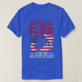 Bull Riding American Flag Rodeo Patriotic Christia T-Shirt (Design vorne)
