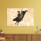 Bull Riding Hero-Rodeo-Event Leinwanddruck (Insitu (Wohnzimmer))
