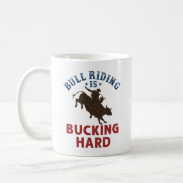 Bull Riding kackt harten, lustigen Bullrider Kaffeetasse