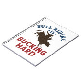 Bull Riding kackt harten, lustigen Bullrider Notizblock (Linke Seite)