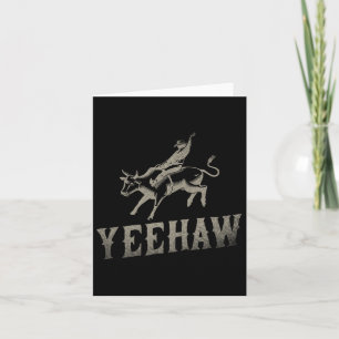 Bull Riding Reitsport Western Rodeo Yeehaw Karte