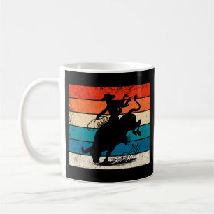 Bull Riding Rodeo Bull Riders Western Ranch Retro Kaffeetasse