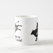 Bull Riding Rodeo Cowboy Retirement Humor Kaffeetasse (Mittel)