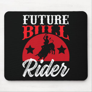 Bull Riding T-Shirt Future Bull Rider Design Rodeo Mousepad