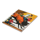 Bull Riding von Fred Ludekens Fliese (Seite)
