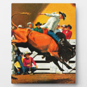 Bull Riding von Fred Ludekens Fotoplatte (Vorderseite)