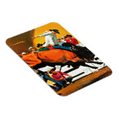 Bull Riding von Fred Ludekens Magnet (Rechte Seite)