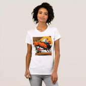 Bull Riding von Fred Ludekens T-Shirt (Vorne ganz)