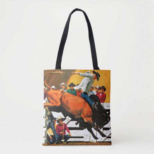Bull Riding von Fred Ludekens Tasche (Vorderseite)