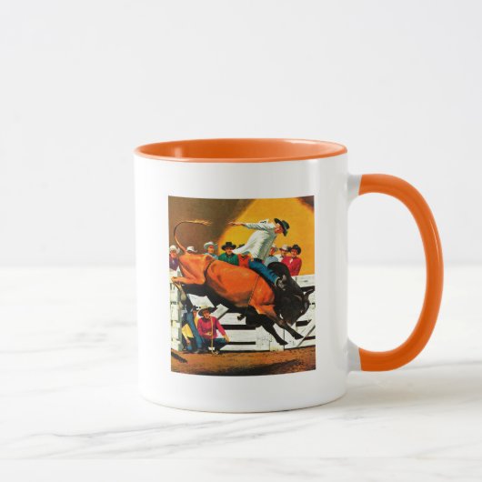 Bull Riding von Fred Ludekens Tasse (Rechts)