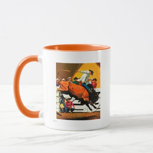 Bull Riding von Fred Ludekens Tasse (Links)