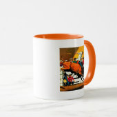 Bull Riding von Fred Ludekens Tasse (VorderseiteRechts)