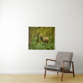 Bull Roosevelt Elk Wandteppich (Beispiel (Horizontal))