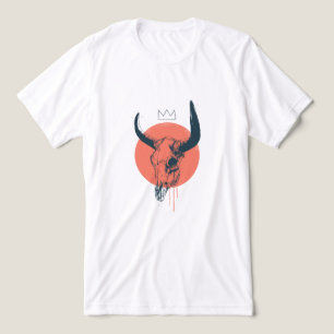 Bull-Schädel-T - Shirt
