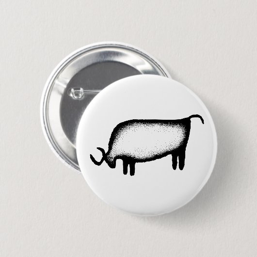Bull - schwarz button (Vorne & Hinten)