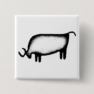 Bull - schwarz button