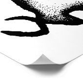 Bull - schwarz poster (Ecke)