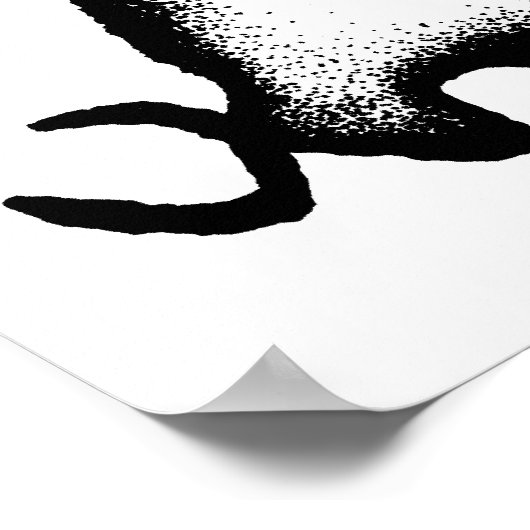 Bull - schwarz poster (Ecke)