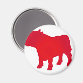Bull see Red Magnet (Vorderseite/Rückseite)