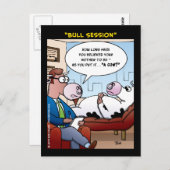 "Bull Session" Postkarte (Vorne/Hinten)
