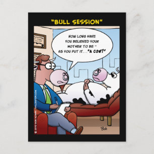 "Bull Session" Postkarte