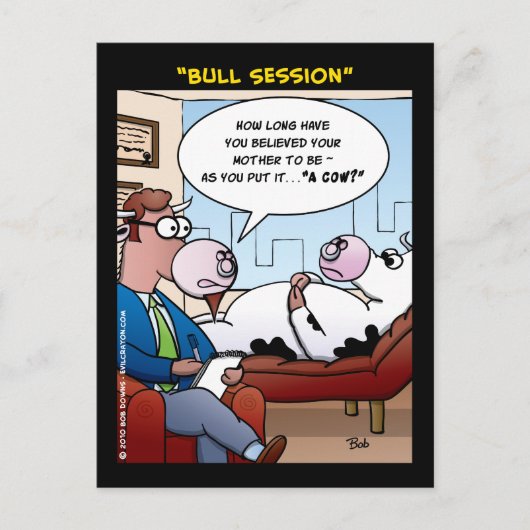 "Bull Session" Postkarte (Vorderseite)