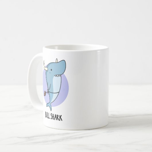 Bull Shark Funny Animal Shark Pub Kaffeetasse (Vorderseite Links)