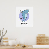 Bull Shark Funny Animal Shark Pub Poster (Küche)