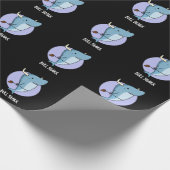 Bull Shark Funny Animal Shark Pun Dark BG Geschenkpapier (Ecke)