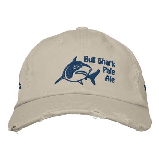 Bull Shark Pale Ale bestickt Bestickte Kappe (Vorderseite)