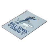 Bull Shark Reiten Notizblock (Linke Seite)
