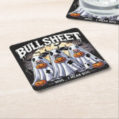 Bull Sheet / Bullen - Sonniges Halloween Rechteckiger Pappuntersetzer (angewinkelt)