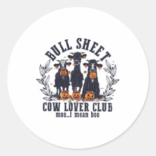 Bull Sheet Cow Lover Club Moo I Gemein Hoo Cow Gho Runder Aufkleber