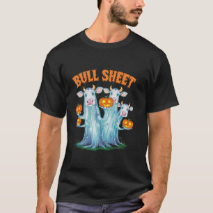 Bull Sheet Cow Pumpkins Halloween Niedliche Kuhlie T-Shirt