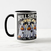 Bull Sheet Funny Bulls Halloween Black Tasse (Links)